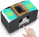 FunBlast Automatic Card Shuffler – Battery Operated Card Dealer Machine, 2 Decks Poker Shuffler Portable Card Shuffler, Electric Playing Card Shuffler for Casino, Club Gaming and Home Party