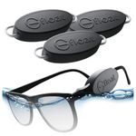 G FLOAT Patented Floating Eyewear Retainer for Sunglass, No Strap or Tail, Floatable Sunglasses Holder for Men, Women or Kids, Black (3-pack), Black (3-Pack)