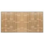 YASUMU HOME Natural Bamboo Area & Kitchen Rug | Bath & Shower Mat | Indoor & Outdoor Runner Mat | Anti-Slip and Roll-Up (Carbonized, 70 x 35 inch)