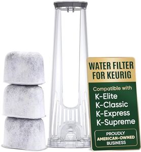 Keurig Filter Replacement Starter Kit - Water Filters for Keurig K-Classic, K-Supreme, K-Express, K-Elite, K-Select, K-Slim 2.0 Coffee Maker - Includes Tall Handle Filter Holder and 3-Pack Cartridges