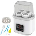 Baby Bottle Warmer: 8-in-1 Steriliser for Baby Bottles, Milk Bottle Warmer for Babies, Quick Bottle Warmer, Fast Baby Food Warmer & Defrosting, BPA-Free Baby Food Heater with LCD Display