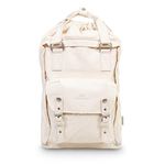 Doughnut Macaroon Drawstring Organic Cotton Series Travel School Ladies College Girls Lightweight Commuter Casual Daypacks Bag Backpack - white - Regular