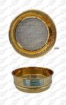 Efficacy Brass Frame Test Sieve Diameter 200 mm Rigid Design Mesh Size 75 Micro for Laboratory