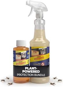 Flock Free Natural Mosquito Repellent (Bundle) – 32 Fl Oz Ready-to-Use Spray & 4 Fl Oz Concentrate Refill – Non-Toxic, Safe for Kids & Pets – Up to 4 Weeks Protection – Mosquito & Pest Control