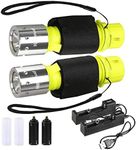 HECLOUD Diving Flashlight with Rech