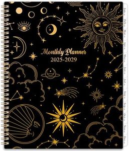 2025-2029 Monthly Planner/Calendar - 5 Year Monthly Planner from JAN. 2025 - DEC. 2029, 9" x 11", 60 Months Calendar, Monthly Planner 2025-2029 with Monthly Tabs, Double-Side Pocket, Holidays