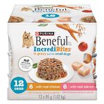 Beneful Incredibites Wet Dog Food for Small Dogs, Real Chicken & Salmon in Gravy Variety Pack - 85 g Can (12 Pack)