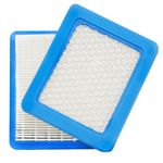 491588S Air Filter for Lawn Mower, 491588 491588 Replacement Flat OEM Air Cleaner Cartridge Compatible with 20332 33644, 2 Packs