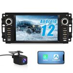 AWESAFE Android Car Radio for Jeep Wrangler JK Grand Cherokee Patriot/Chrysler/Dodge RAM Charger, Android 13 7" Touch Screen Head Unit with Wireless Carplay Android Auto GPS [2G Ram 32G ROM]