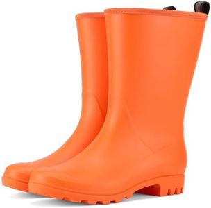 HISEA Women Rubber Boots Wide Calf Rain Boots