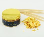 Edible Genuine Gold Leaf Flakes - by Barnabas Blattgold - 150mg Jar