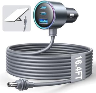 Starlink Mini Car Adapter Accessories [Dedicated Chip for Stable Connectivity] Starlink Mini 18AWG DC Cable 150W Cigarette Lighter Adapter 12V-24VCar Charger IP67 Waterproof (16.4FT)