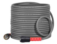 YAMATIC M22 Flexible Pressure Washer Hose 15M/50FT 1/4", Kink Resistant Power Washer Hose Replacement for Flexzilla Uberflex Ryobi Troy Bilt Honda Leak-Free 22MM Fittings, 3200 PSI/220 Bar