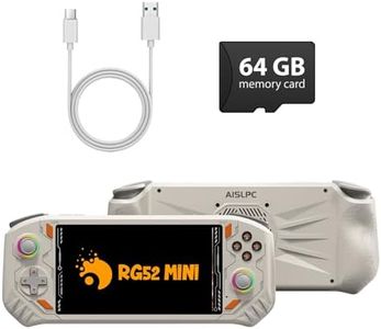 RG52MINI Retro Handheld Game Console, 5.5 Inch IPS Screen, Portable Dual System, 64GB Support 30+ Emulator&22000+ Classic Games, WiFi Networked Fighting, HDMI TV Output, 5000mAh Battery(Gray 64GB)