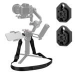 JJC Neck Shoulder Strap with NATO Rails for DJI RS 3 Pro/RS 3/RS 2/RSC 2 Gimbal Stabilizer, Weight Reducing Gimbal Belt Stress Relief Lanyard, Adjustable Length 37.4-59 inches, Max Load Capacity 198lb