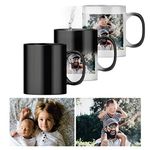 Personalised Heat Change Mug with Two Photo Collage (11oz) Personalise 2 Photos Magic Heat Collage Photo Mug Gift