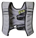 Encased Weighted Vest for Men/Women Workout (20lbs) Adjustable Vest for Running/Sports Training - Black