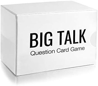 BIG TALK Question Card Game: Skip Small Talk, Make Meaningful Connections - Unique Conversation Starters, Fun Party Icebreaker Activity, Useful Networking, Educational, and Therapy Tool 88 questions