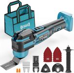 Cordless Oscillating Tool Compatible with Makita 18V Battery(Not Include Battery), 21,000 OPM Brushless 18V Oscillating Multi-tool with 6 Speed, LED Light, DIYtoolifz 4.5° Oscillating Tool for Cutting