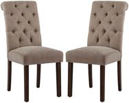 COLAMY Button Tufted Dining Chairs 