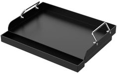 Universal Griddle Insert for Gas Grill/Gas Stove, Nonstick Carbon Steel Flat Top Griddle Plate for Camp Chef, Weber, Charbroil Nexgrill Kenmore Etc. All Gas Grills, Charcoal Electric Grill 17" x 13"