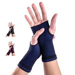 ABYON Wrist Supports 2 Pack for Left and Right Hand, Wrist Brace Compression Sleeves for Carpal Tunnel and Wrist Pain Relief, Tendonitis, Arthritis, Sports, Typing