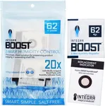 Integra Boost - 62% RH Level - 4 Gram Size - Two-Way Humidity Control Pack - Incl. Replacement Indicator Cards - Food Storage & Herbs Moisture Balancer for Up to 1/2 oz (Pack of 200)