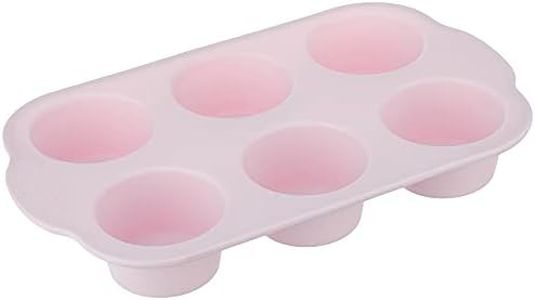 Wiltshire Silicone 6 Cup Muffin Pan, Pink