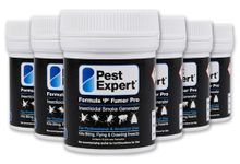 Pest Expert Flea & Cluster Fly Killer Smoke Bombs (6 x 7g) - 240m³ - (7g -TWICE THE SIZE OF MINI SMOKE BOMBS) - Pro Flea Treatment Foggers for the Home - Professional Strength Approved for Amateur Use
