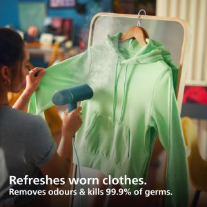 Philips Handheld Garment Steamer – 3000 Series, Portable Fabric Care