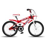 Vaux 2Cati Sports Kids Cycle for Boys, Sporty Bicycle for Kids with Steel Frame, Alloy Rims, 20x2.40 Tubular Tyres (Red, 20T)