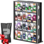 WINKINE Display Case Acrylic Bitty Protector Compatible with Funko Bitty Pop, 4 Tier Clear Bitty Display Shelf, Figure Stand Display Hard Holder, Figurines Display Stand, Mini Collection Display Case