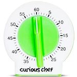 Curious Chef 60-Minute Kitchen Timer for Kids, Dishwasher Safe, Made with BPA-Free Plastic, Real Kitchen Tool