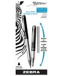 Zebra Pen Telescopic Retractable Ballpoint Pen, Medium Point, 1.0mm, Black Ink, 2 Pack (10112)