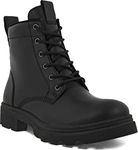 ECCO Men's Grainer Waterproof Lace Ankle Boot, Black, 7-7.5