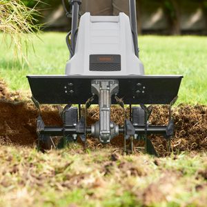 VonHaus 1500W Electric Garden Tiller – 6 Steel Blades, 450mm Width