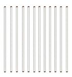 12PCS Glass Stirring Rods - Stir Rods Bars Sticks with Both Round Ends 12 Inch Long 6 mm Diameter for Lab Kitchen Science Education and Stir Hot Cold Beverage Cocktails