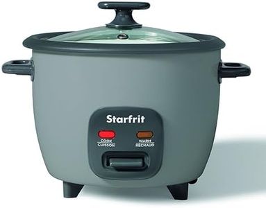 Starfrit Electric Rice Cooker - 10 Cups - Steamer Basket, Measuring Cup & Service Spoon - 400W - Makes Perfect Rice!