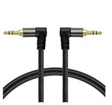 3.5mm Auxiliary Audio Cable,Gleewin Angle Slim Soft AUX Cable Compatible Headphones, iPods, iPhones, iPads, Home/Car Stereos & More, 2M