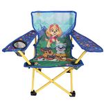 Paw Patrol Kids Camp Chair, Outdoor Chair for Kids with Cup Holder and Carry Bag