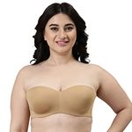 Enamor F074 Full Figure Strapless & Multi-way Bra – Padded, Wired & Medium Coverage