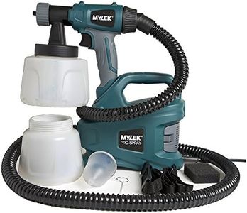 MYLEK MYPS700 PRO-Spray 700W Electric Sprayer Gun Kit-2 Paint Cups, Shoulder Strap, 2 Air Filters, Cleaning Pin & 1.8m Hose-Creates a Non-Drip, Fine Mist for Perfect, Professional Coverage, Green