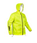 Rynox Unisex Adult H2Go Pro 3 Rain Standard Length Jacket I 15000mm Waterproof Nylon Shell | Motorcycle Riding Rain Jacket | Heat Sealed Seams | Drycore WR Zippers - Hi-Viz Green, Large
