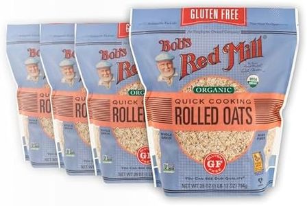 Bob's Red Mill Organic Quick Cooking Rolled Oats, Gluten Free, 28 Ounces (Pack Of 4)