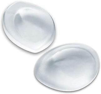 Silicone Gel Bra Inserts - Clear Breast Push Up & Firming Bust Enhancers Padding (Medium)