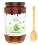 Farm Naturelle-Vana Tulsi Forest Flower Honey|1450gm and a Wooden Spoon| 100% Natural| Ayurved Raw Natural Unprocessed, Unfiltered, Unpasteurized, Lab Tested Honey in Glass Bottle.