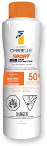 Garnier Ombrelle Sport Clear Sunscreen Spray, SPF 50+, Very High Protection, Water & Sweat Resistant, Broad Spectrum UVA/UVB Protection, Non-Greasy Formula, Quick-Dry, Ideal for Active Use, 122g