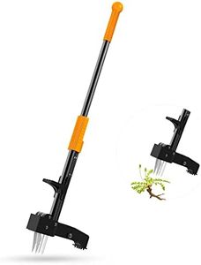 EEIEER Weed Puller Tool, 40’’ Manual Weeding Tools for Gardening, Integrated Weeds Removal Tool with 4 Claws for Lawn Yard Garden Patio