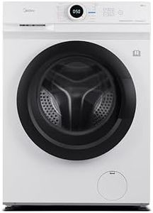 Midea MF10EW80BA Freestanding Washing Machine,8kg Load,1400 RPM,Quick Wash,Steam Care,Add Garment,BLDC Motor,White
