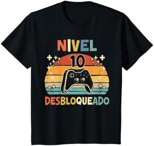 Niños Nivel 10 Desbloqueado Gamer 10 Años Niño Nivel 10 Unlocked Camiseta